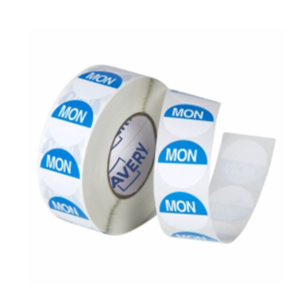 Avery Removable Label 24mm 1000/roll White