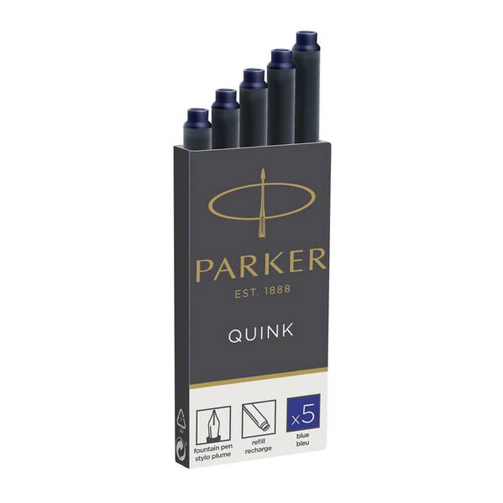 Parker Permanent Ink Cartridge (5pk)