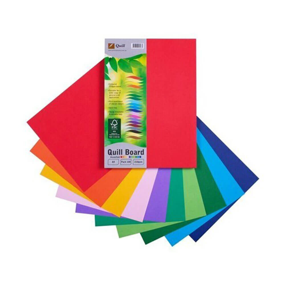 Quill Cardboard A4 (100 pk)