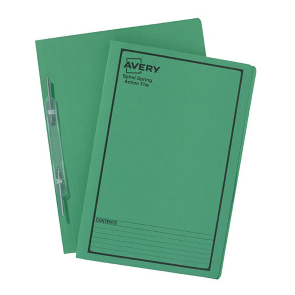 Avery Black Impreso Spring Spiral Foolscap (25pk)