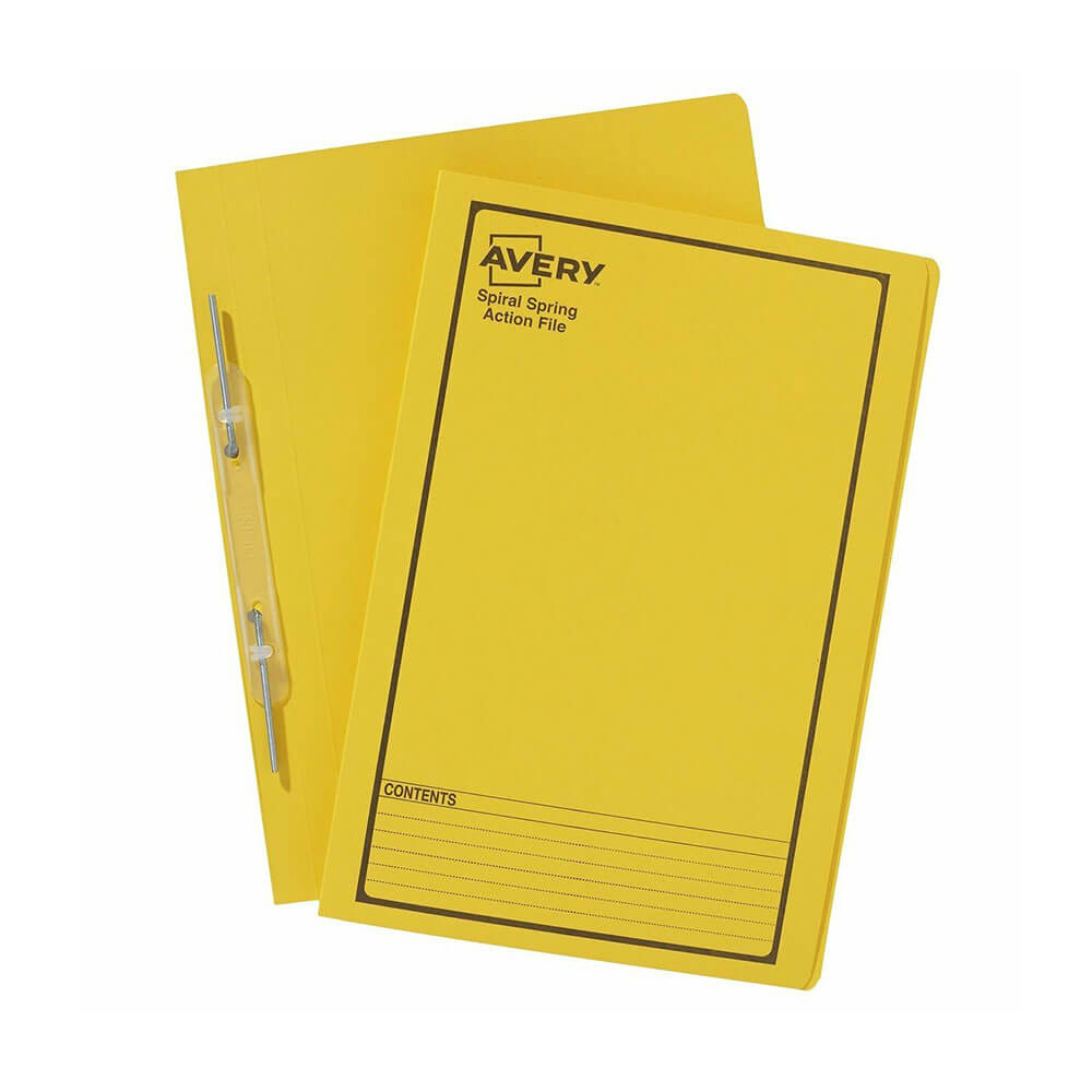 Avery Black Impreso Spring Spiral Foolscap (25pk)