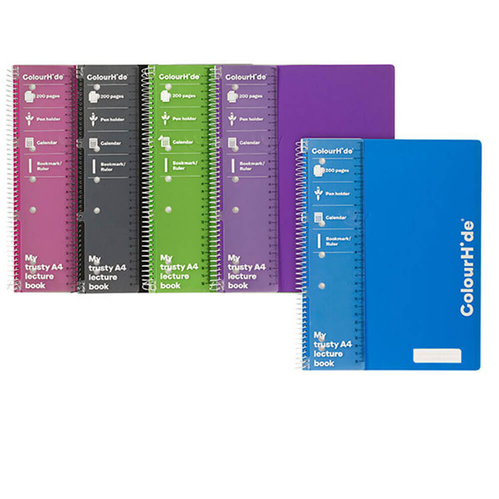 Colourhide -forelæsning Notebook A4 (200 sider)