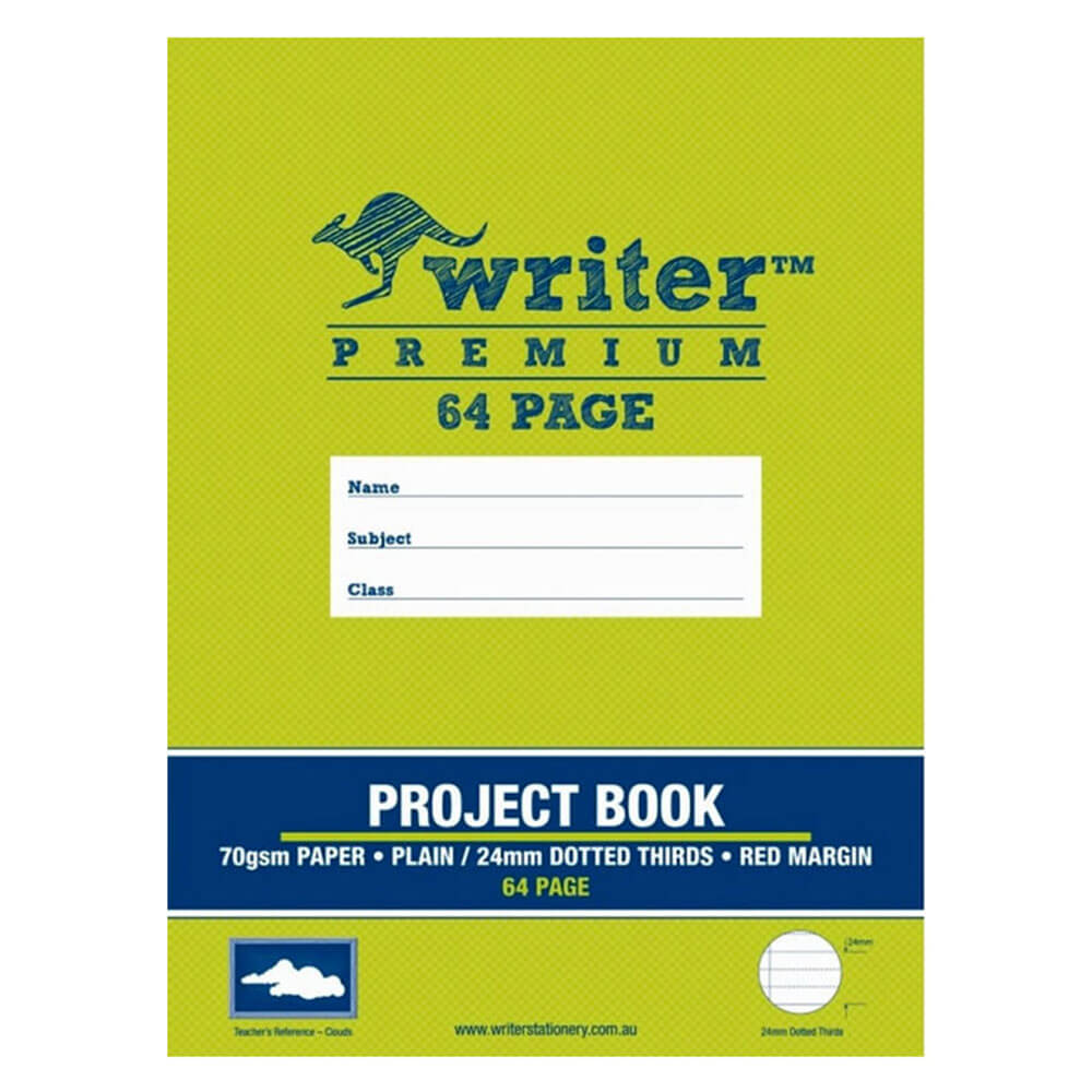 Writer Premium Plain & Dotted Project Book (64 sider)