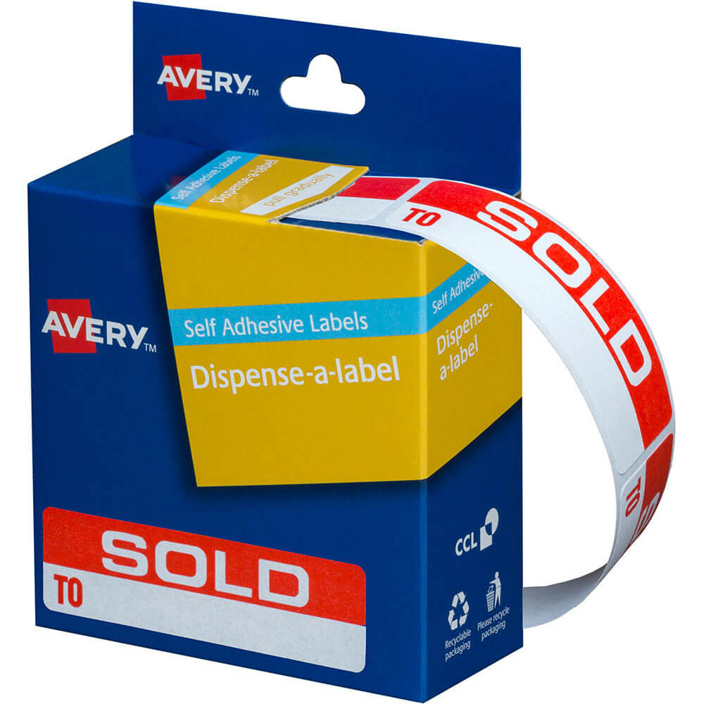 Etiquetas autoadesivas Avery 125pcs (19x64mm)