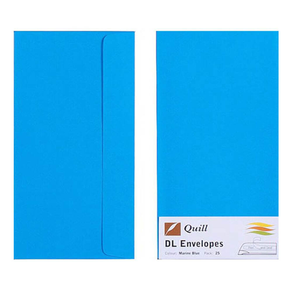 Quill Envelope 25pk 80GSM (DL)