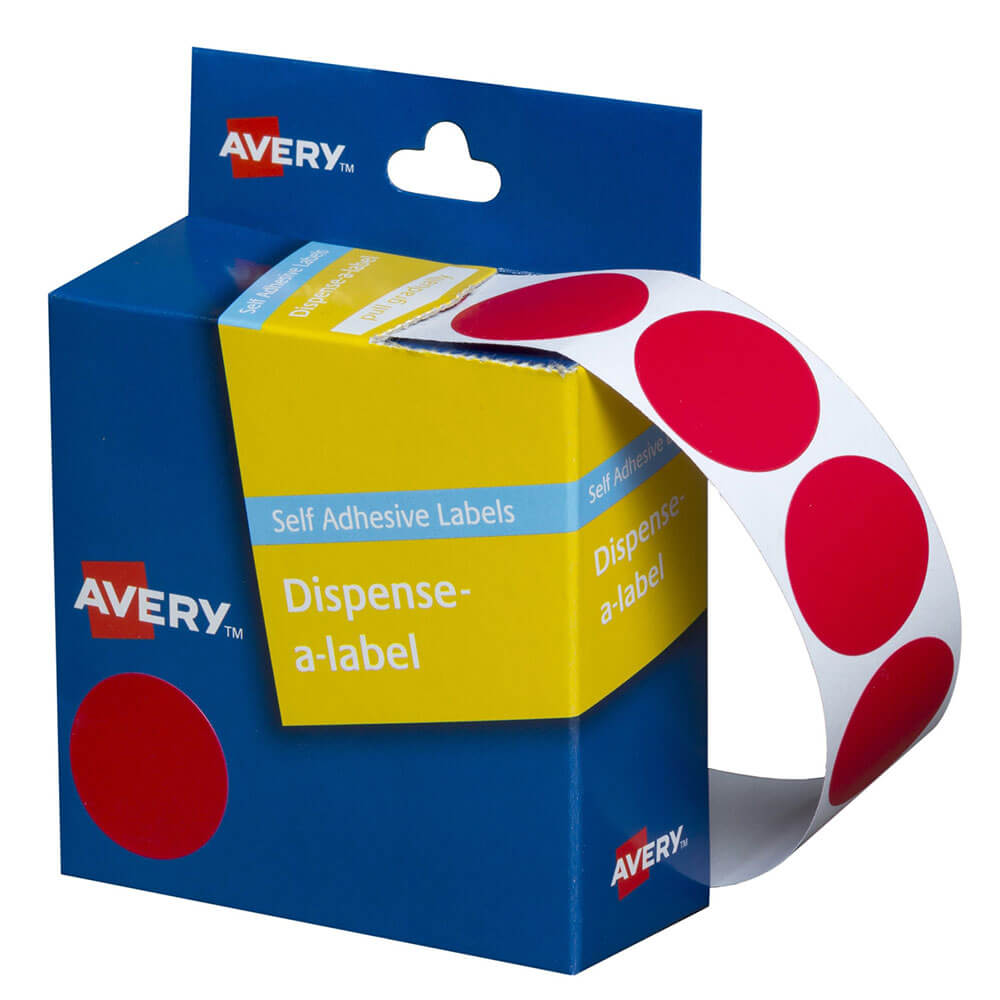 Étiquettes à points auto-adhésives Avery 24 mm (500pcs)