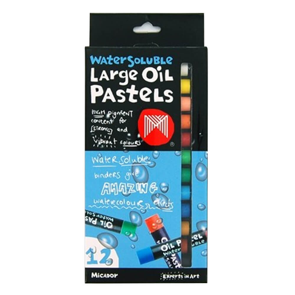 Micador Oil Pastels 12pk Assorted (stor)