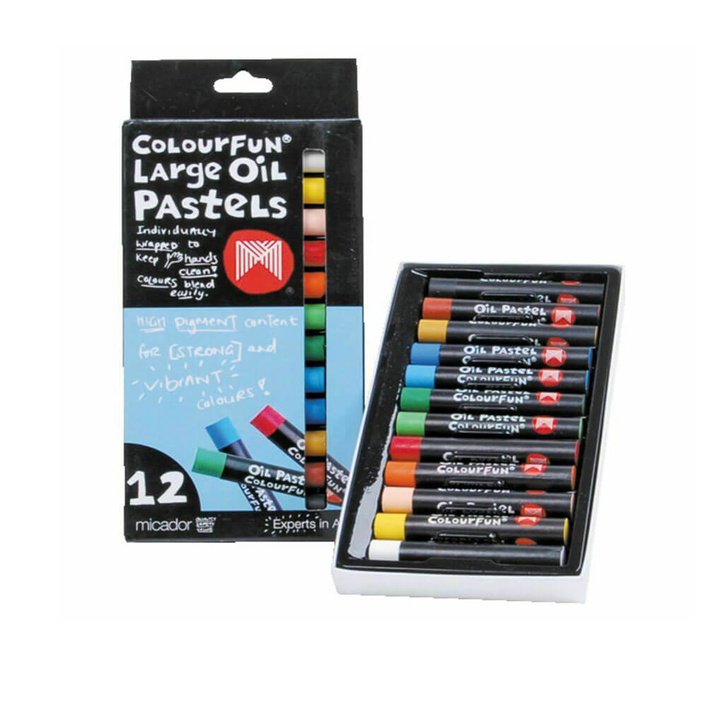 Micador Oil Pastels 12pk diverse (groot)