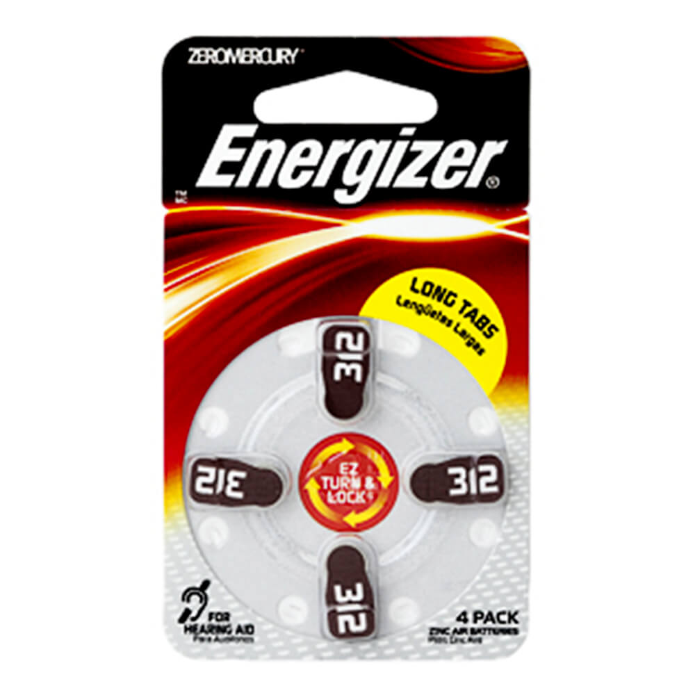 Batteries d'aide auditive Energizer (4pk)