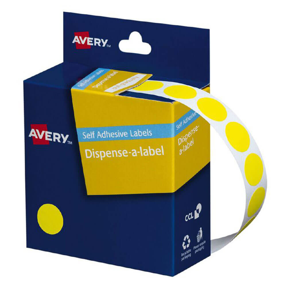 Avery autoadhesivas etiquetas de puntos 14 mm (1050pcs)