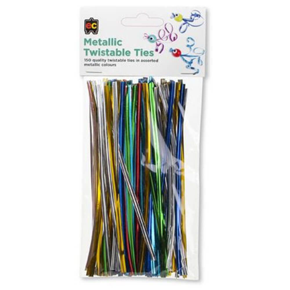 EC TIES TURNABLE 150PK (colores metálicos)