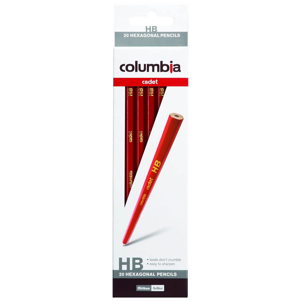 Columbia Cadet Hexagon Lead Pencils (20/Box)