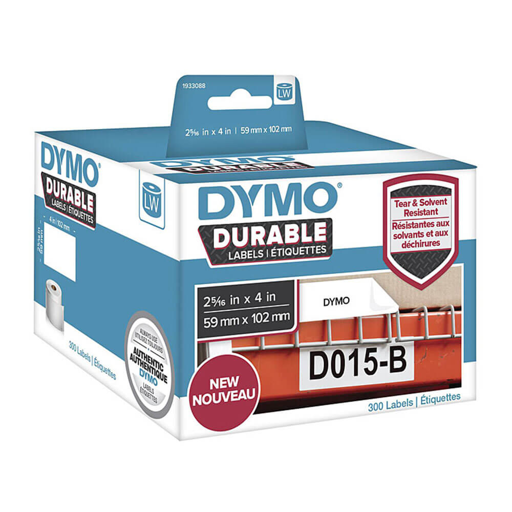 Dymo duurzame labels (wit)