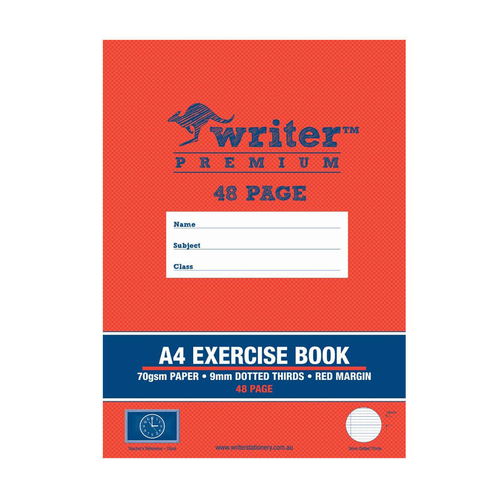 Writer Premium Exercise Book 48 Dotted Pages (A4)