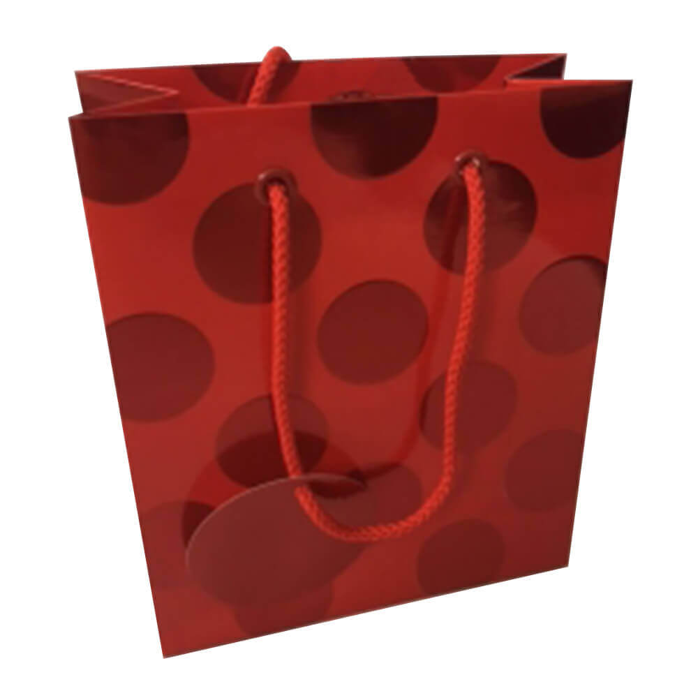 Ozcorp Foil Dot Gift Bag (rood)