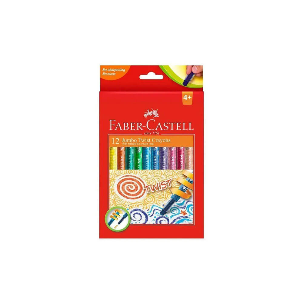 Faber-Castell skręcone kredki 12pk (różne)