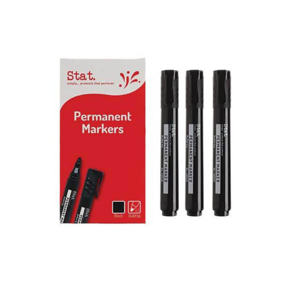 Estadística de 2.0 mm Nib de bala Marcador permanente 12 PCS