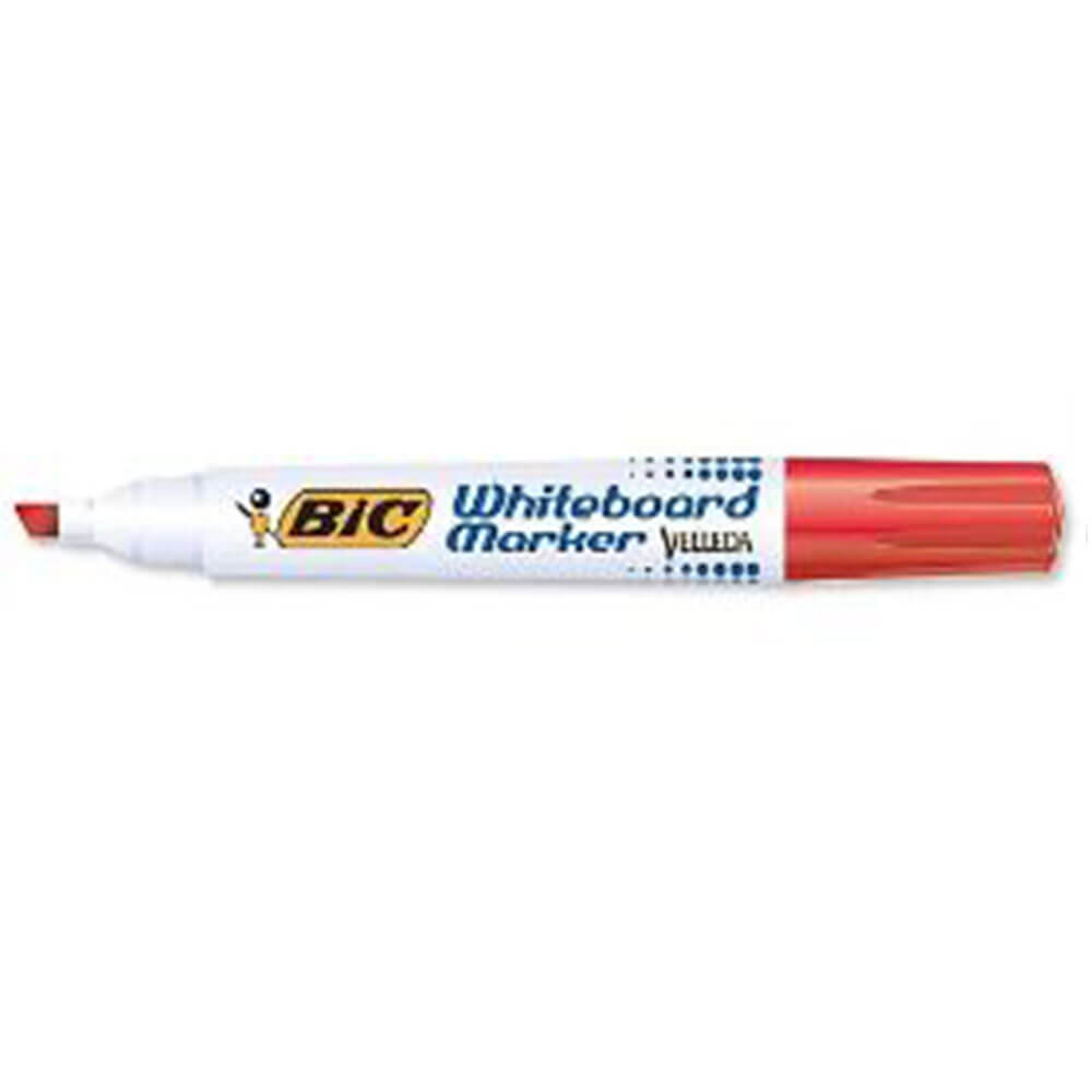 Bic Chisel Tip Whiteboard Marker (låda med 12)