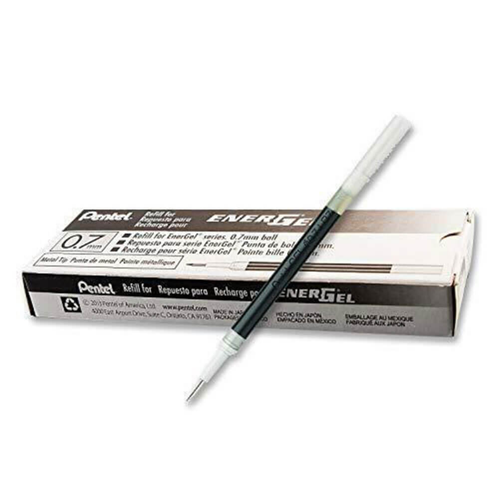 Pentel Energel da 0,7 mm Riempi di penna liquida 12pcs