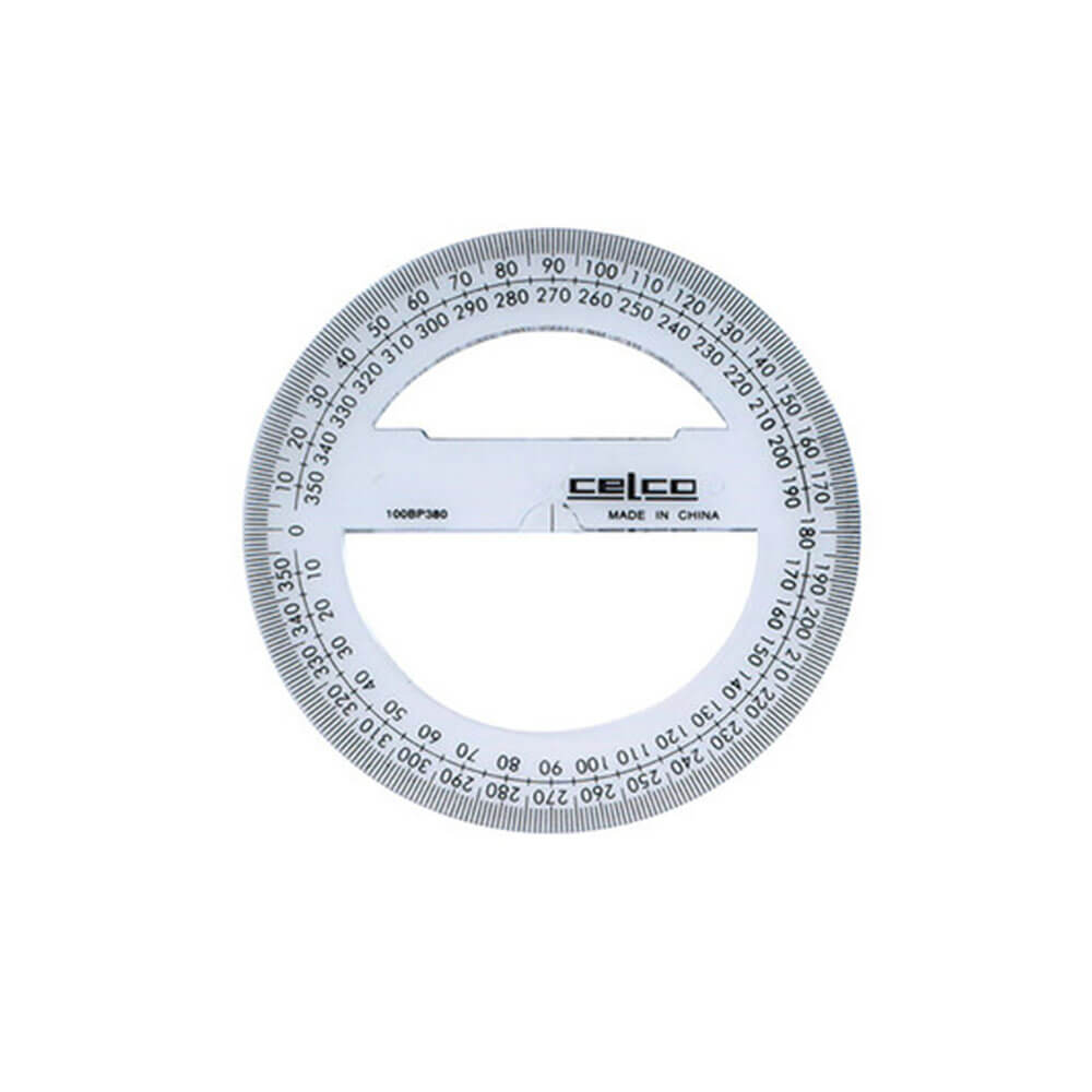 Celco 360 gradi Full Circle protrattore 10 cm (Clear)