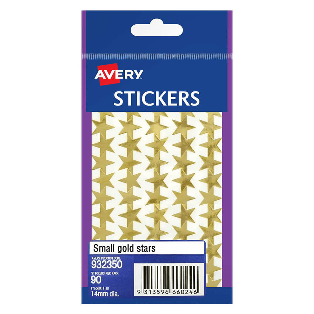 Etiqueta Avery F/P Gold Stars (pacote de 10)