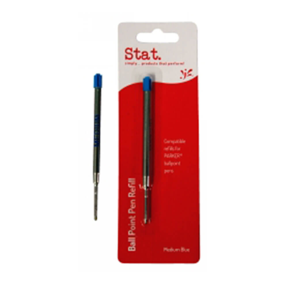 Stat Parker Medium Bolden Pen recarga (paquete de 10)