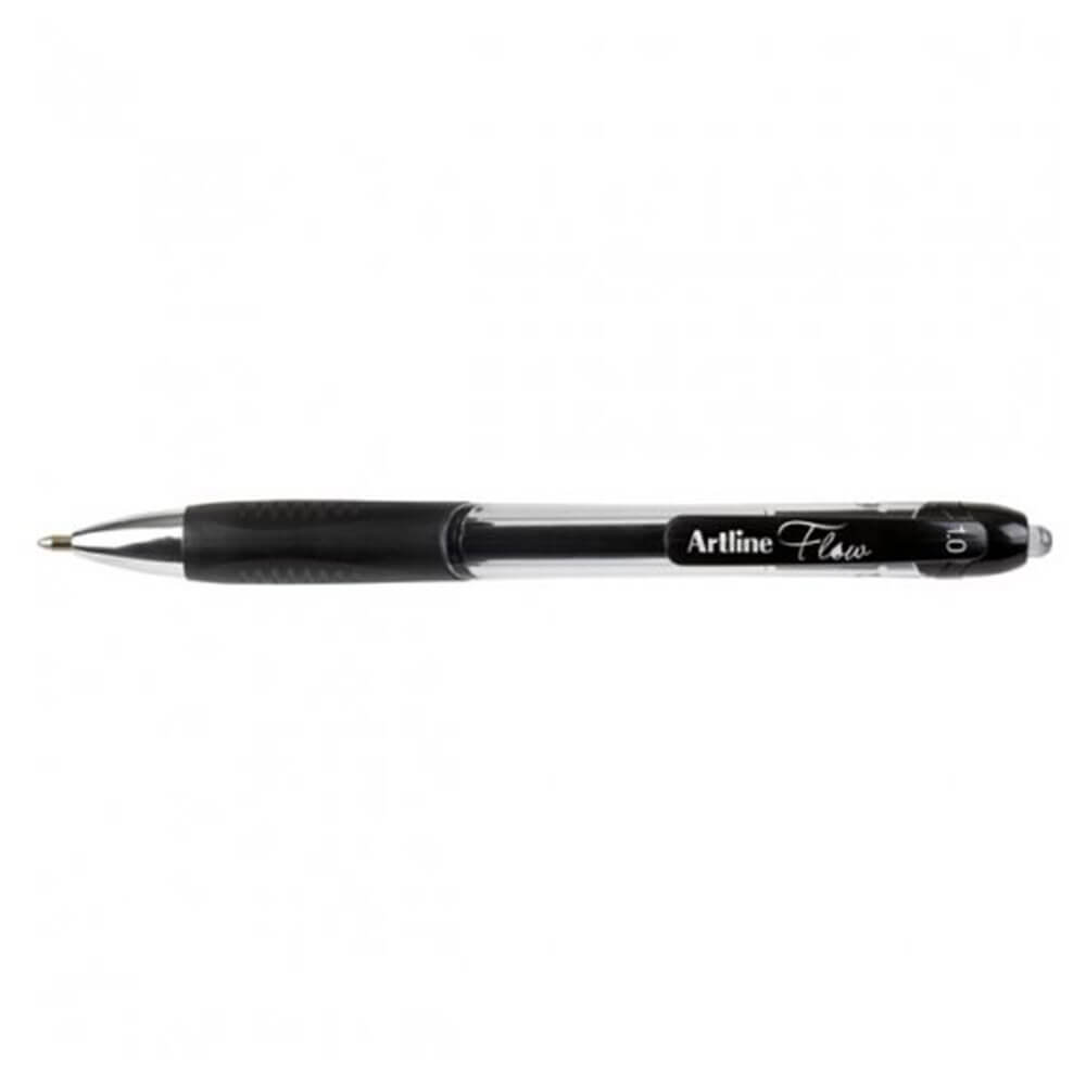 Artline Flow Retractable Pen 1.0mm (Box of 12)