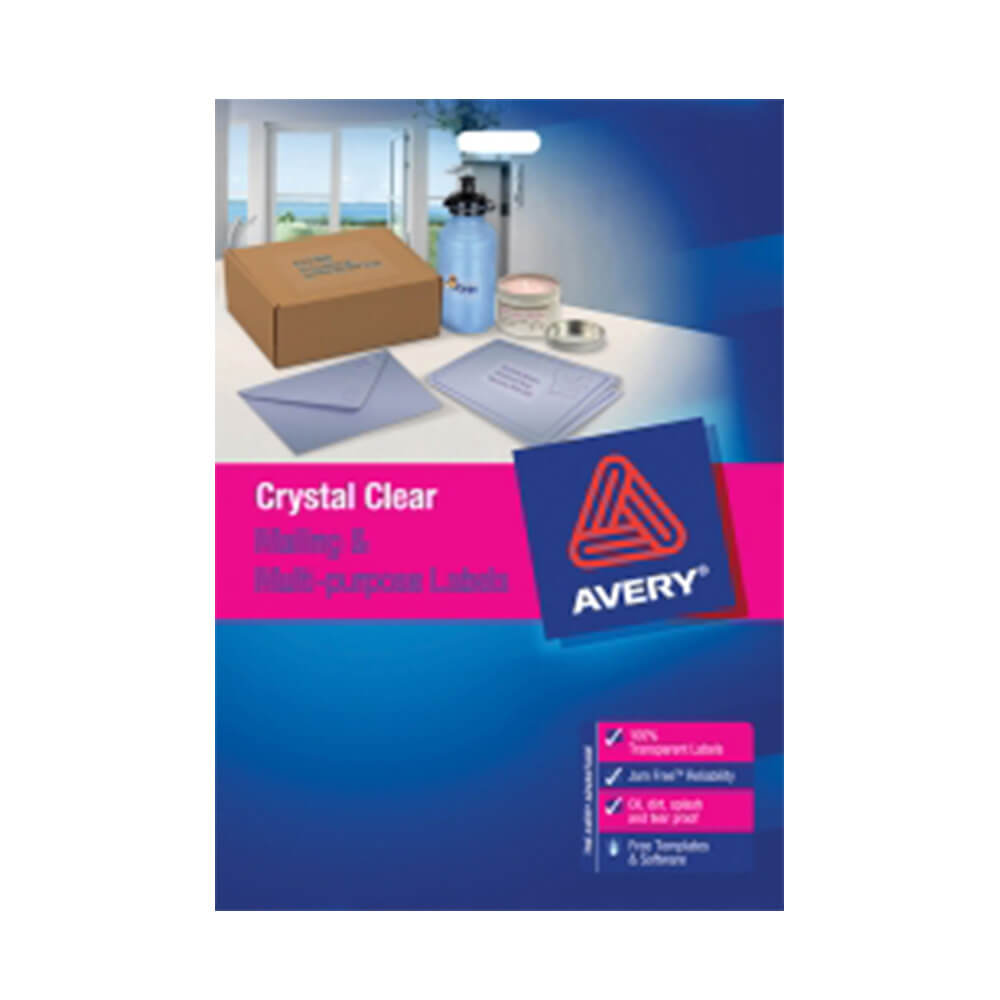 Avery Clear Laser Label (paquete de 25)