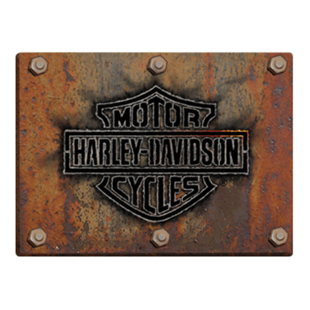 Harley Davidson Die Cut præget tinskilt