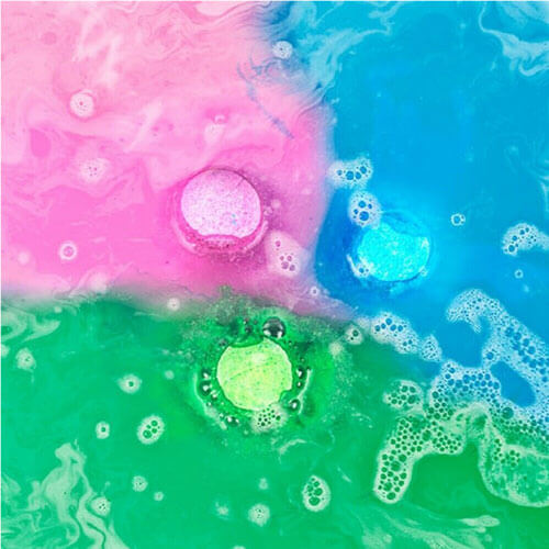 Rainbow Bath Bombs